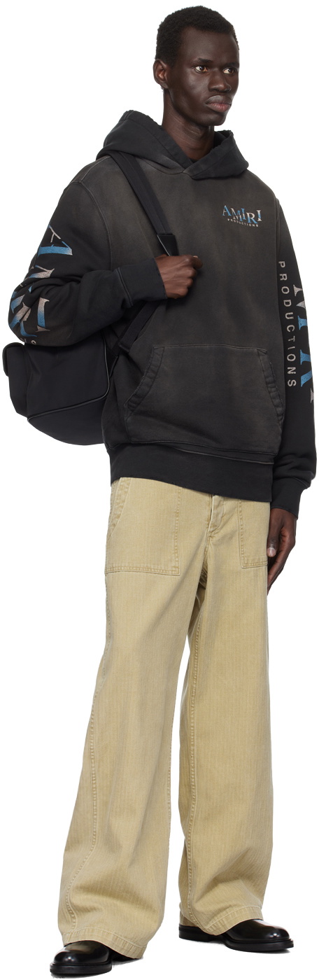 AMIRI Black Theatre Masks Hoodie Amiri