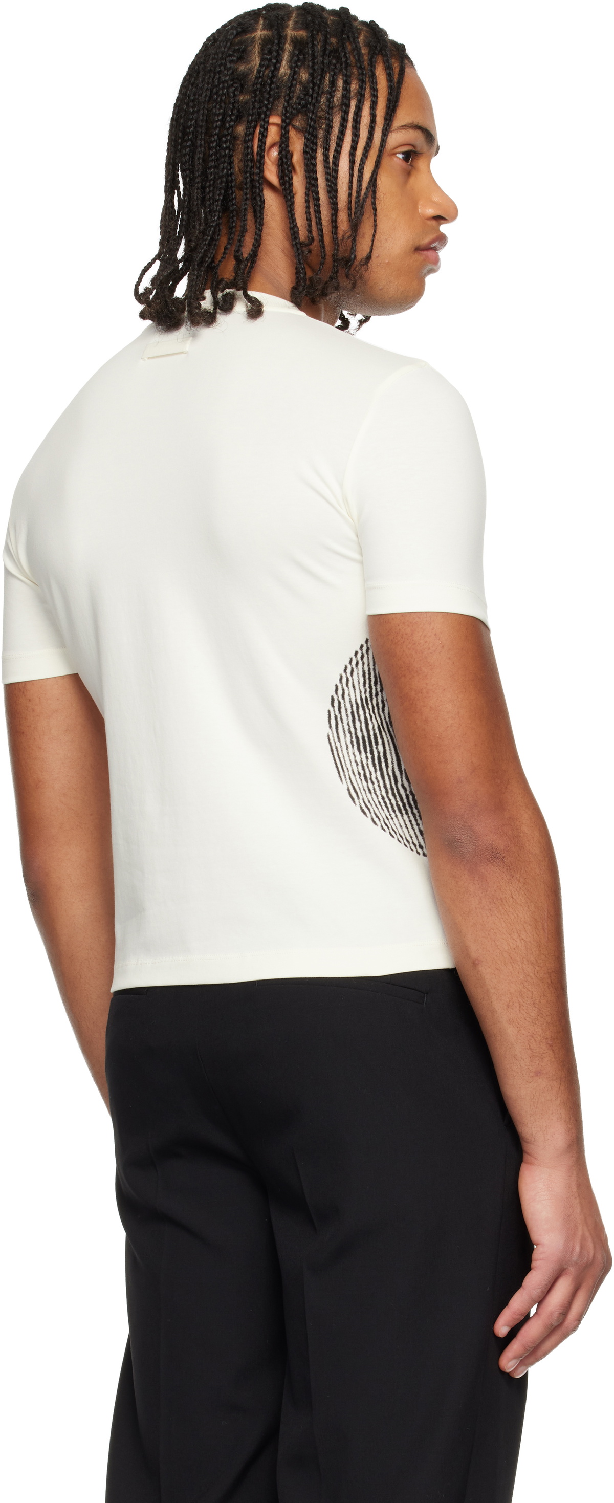 Jean Paul Gaultier Off-White 'The Laurel Stamped' Baby T-shirt