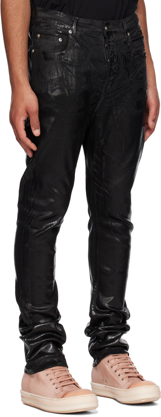 Rick Owens DRKSHDW Black Detroit Cut Jeans Rick Owens Drkshdw