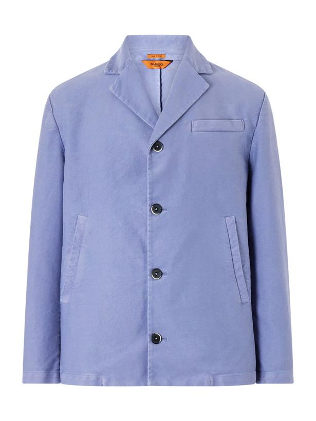 Photo: Barena - Cotton-Satin Blouson - Blue