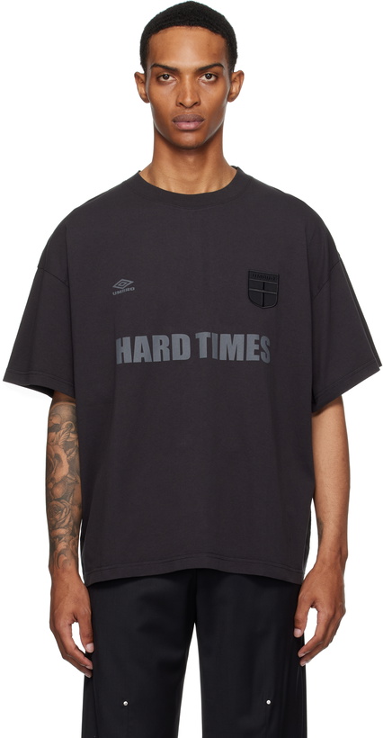 Photo: Umbro Black 'Hard Times' T-shirt