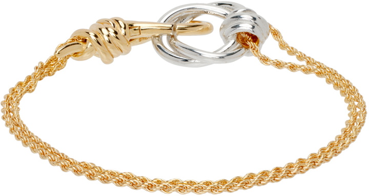 Photo: Bottega Veneta Gold Knot Bracelet