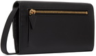 Versace Black Leather Medusa Messenger Bag