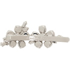 Simone Rocha Silver Mini Hellebore Flower Hair Clip