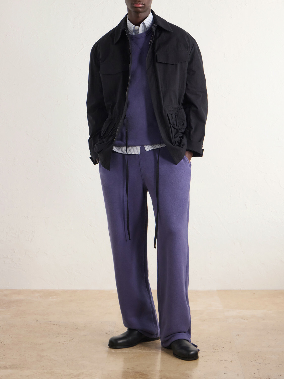 Aimé Leon Dore - Marina Straight-Leg Cotton-Jersey Sweatpants - Blue