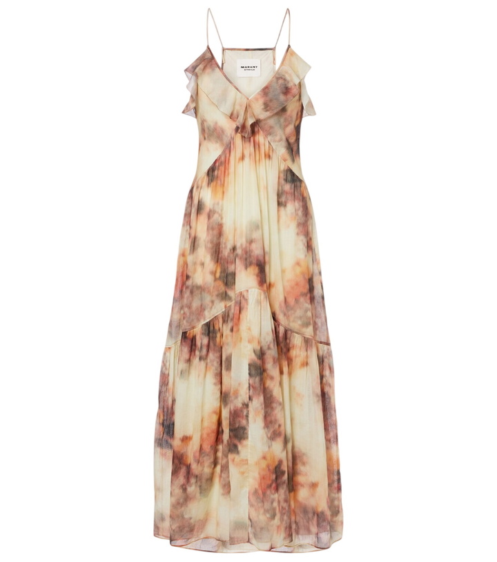 Photo: Marant Etoile Printed cotton midi dress