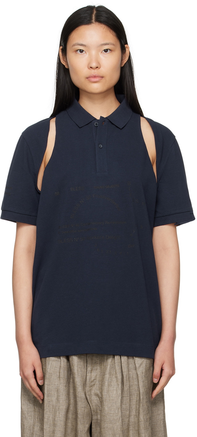 Bless Navy Polo-Oho N°2 Polo Bless