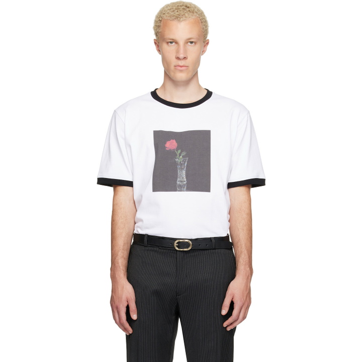 Photo: Ernest W. Baker White Rose Print T-shirt