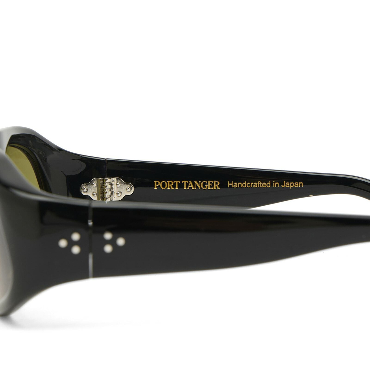Port Tanger Sama Sunglasses in Black/Dark Green 