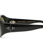 Port Tanger Sama Sunglasses in Black/Dark Green 