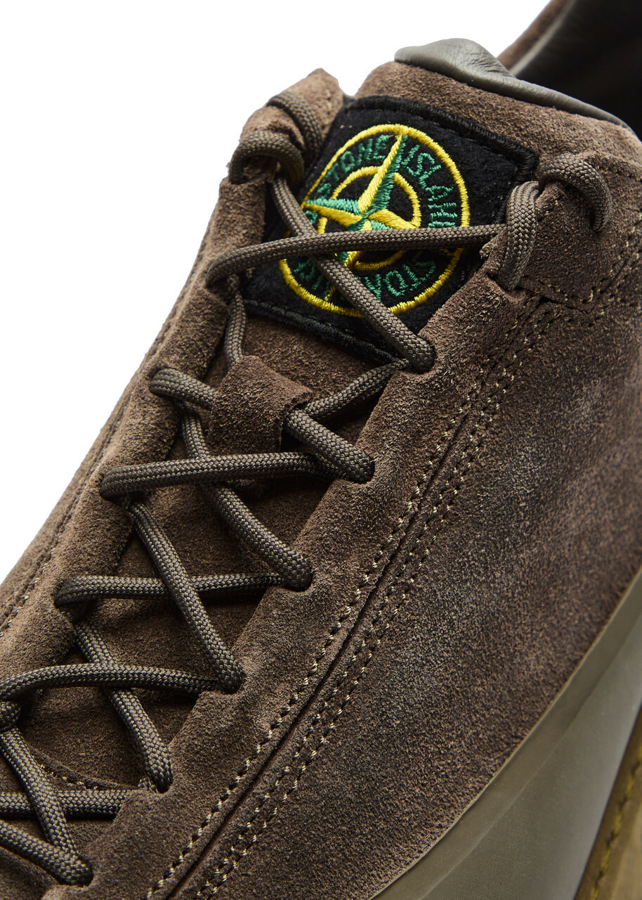 Stone Island Suede Sneakers Green
