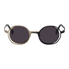 Kuboraum Black and Gold H10 GOB Sunglasses