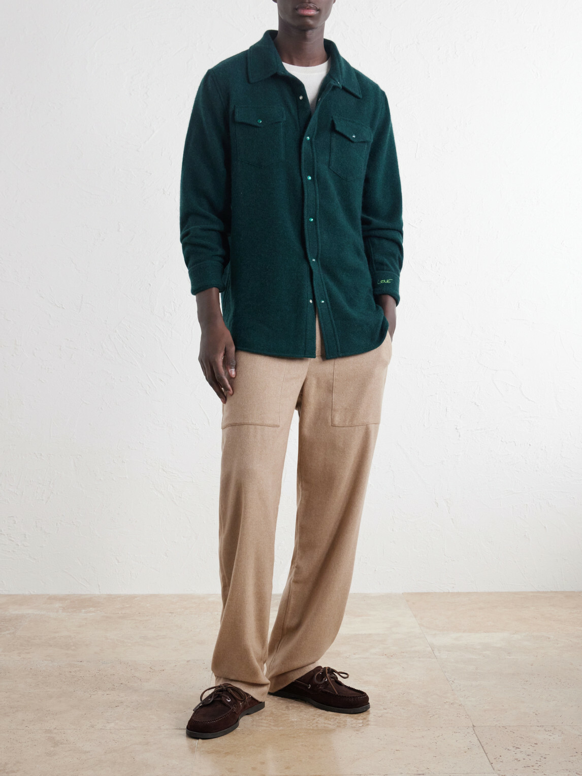 God's True Cashmere - Cashmere Shirt - Green