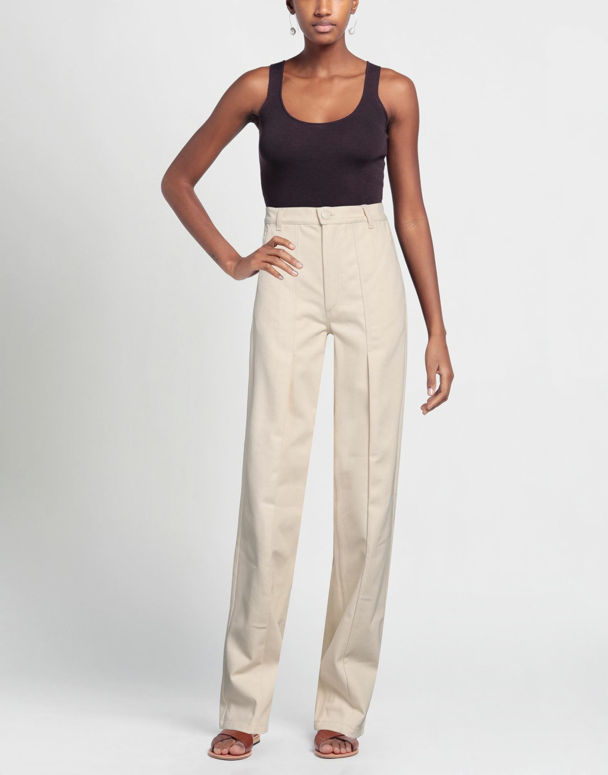Cecilie Bahnsen Womens Pants Cream