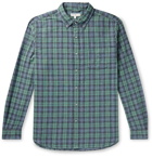 Alex Mill - Button-Down Collar Checked Cotton-Gauze Shirt - Green