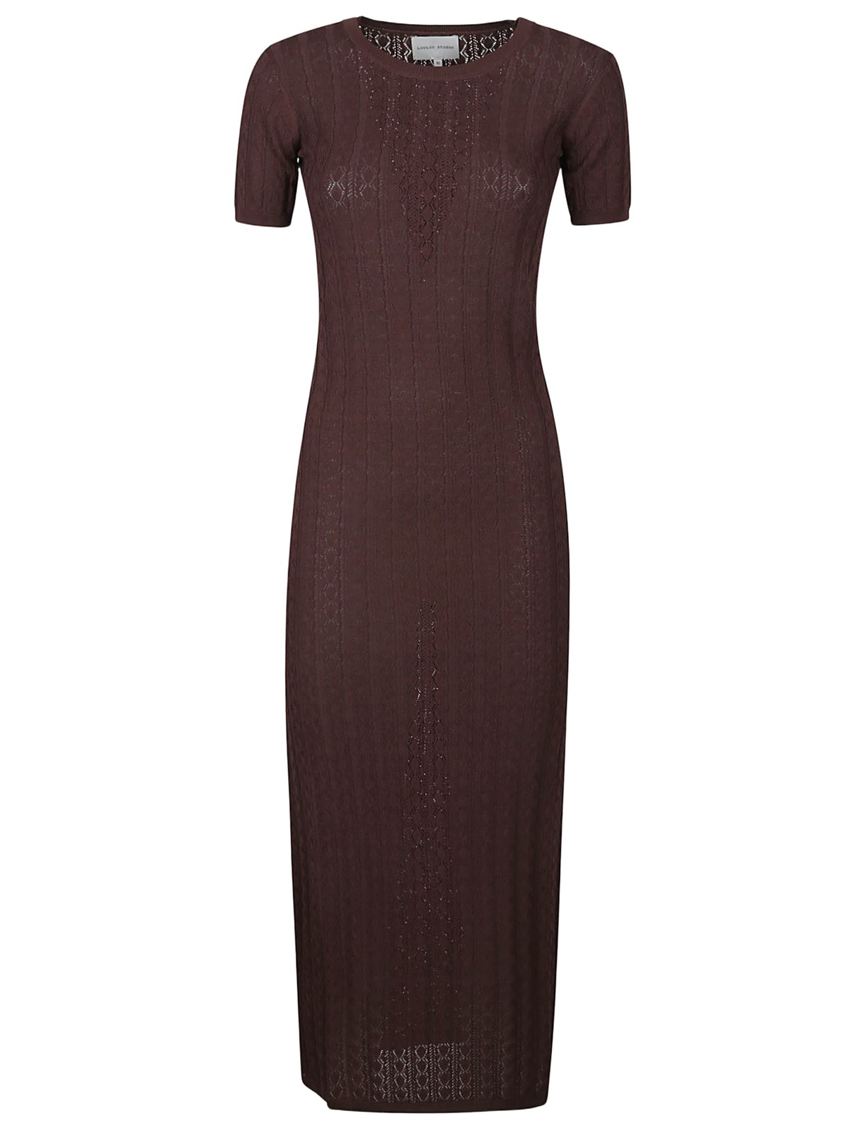 ワンピース Loulou Studio Skin pink wool Icon straight-cut dress Loulou Studio Skin Pink Wool Icon Straight-cut Dress Loulou