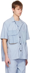 sacai Blue Paneled Shirt