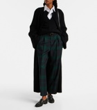 Polo Ralph Lauren Belted checked high-rise wool tapered pants