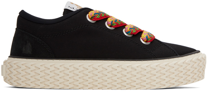 Photo: Lanvin Black Curbies Sneakers