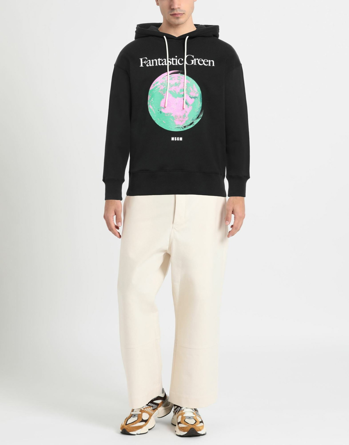 Msgm Mens Sweatshirt in Black
