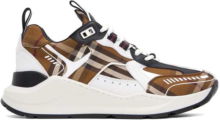 Photo: Burberry Brown Vintage Check Sneakers