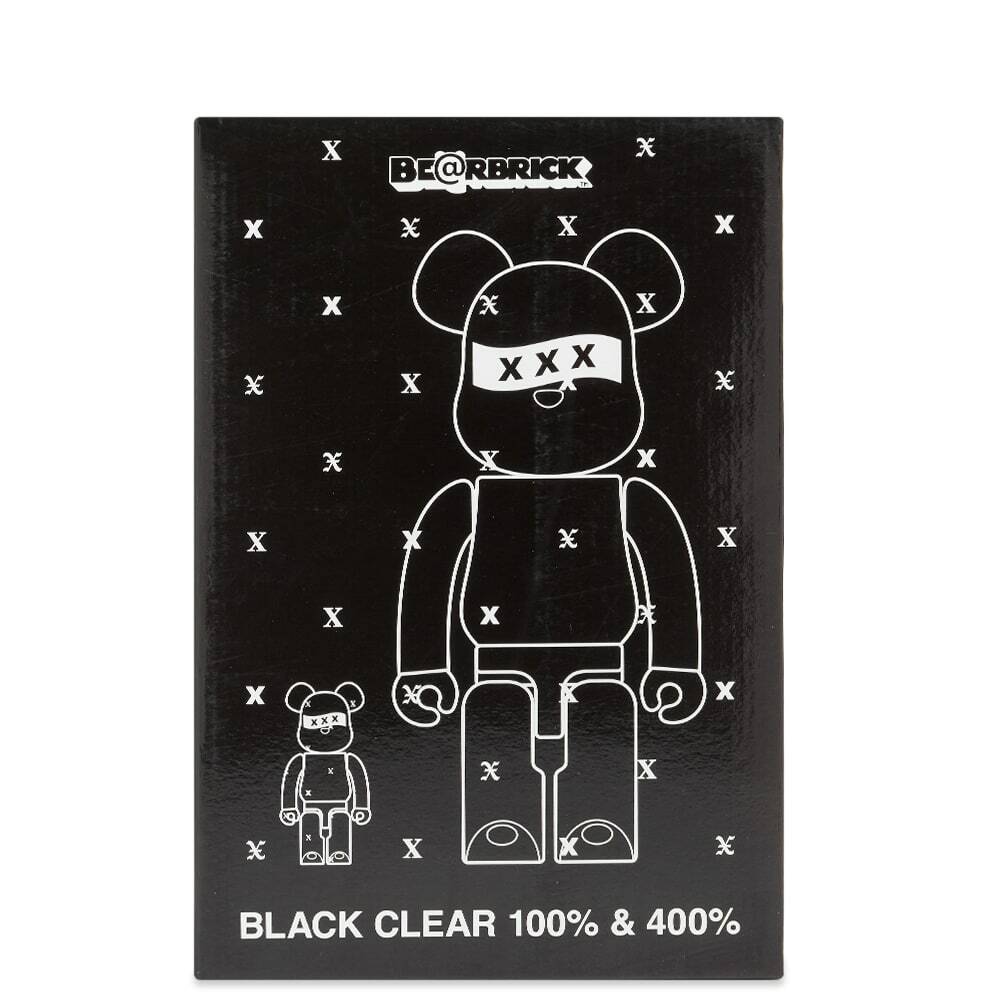 Medicom God Selection xxx Be@rbrick in Black 100%/400% Medicom