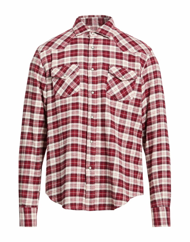Photo: Eleventy Platinum Mens Shirt Garnet