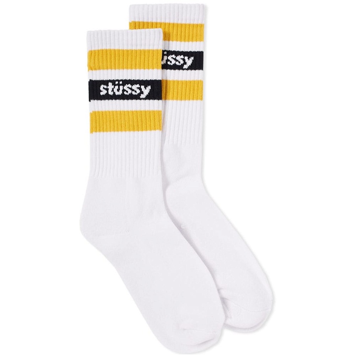 Photo: Stussy Stripe Crew Sock