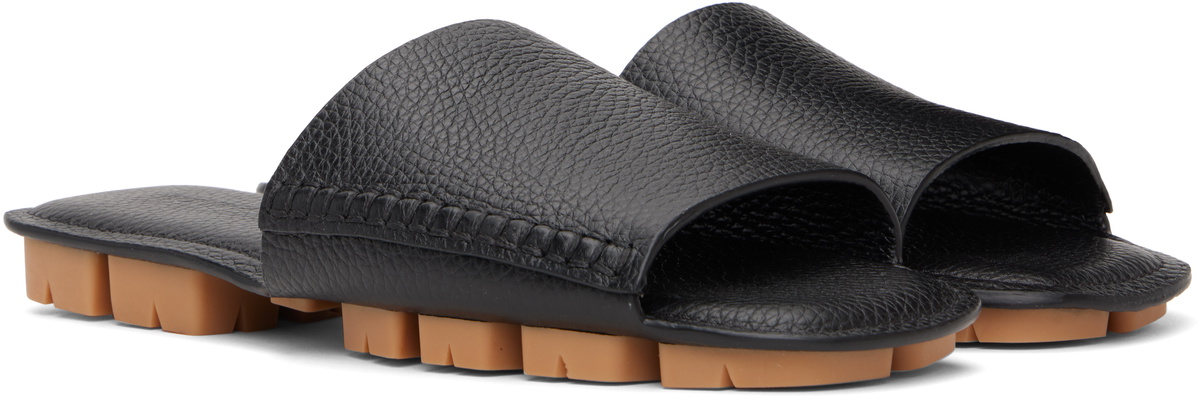 Bottega Veneta Black Shore Sandals