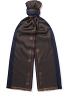 Loro Piana - Fringed Striped Cashmere and Silk-Blend Scarf