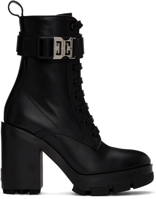 Photo: Givenchy Black Terra Heel Combat Boots