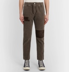 Remi Relief - Patchwork Cotton-Blend Corduroy Trousers - Brown
