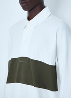 Margaret Howell Panelled Long Sleeve Polo Shirt