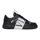 Valentino Black and White Valentino Garavani VL7N Low-Top Sneakers