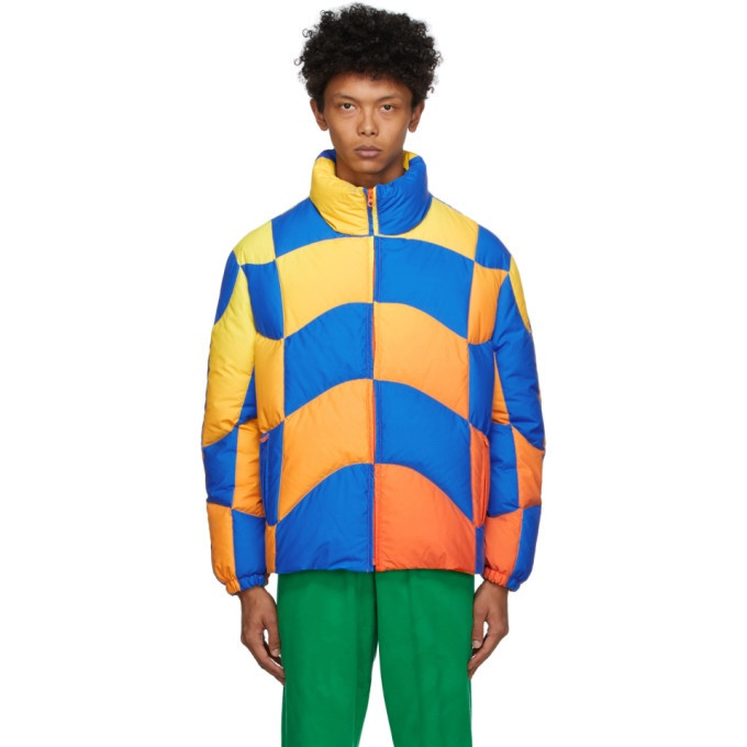 Photo: ERL Blue and Yellow Down Ski Jacket