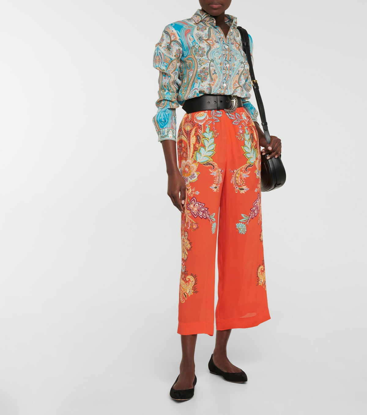 Etro - Paisley cropped pants