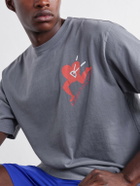 DISTRICT VISION - California Printed Cotton-Jersey T-Shirt - Gray