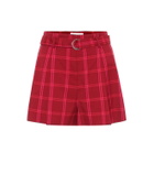 Simkhai - High-rise checked shorts