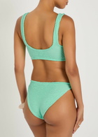 Hunza G Julia Crinkle Bikini - Mint - One Size