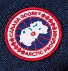 Canada Goose - Logo-Appliquéd Merino Wool Beanie - Blue