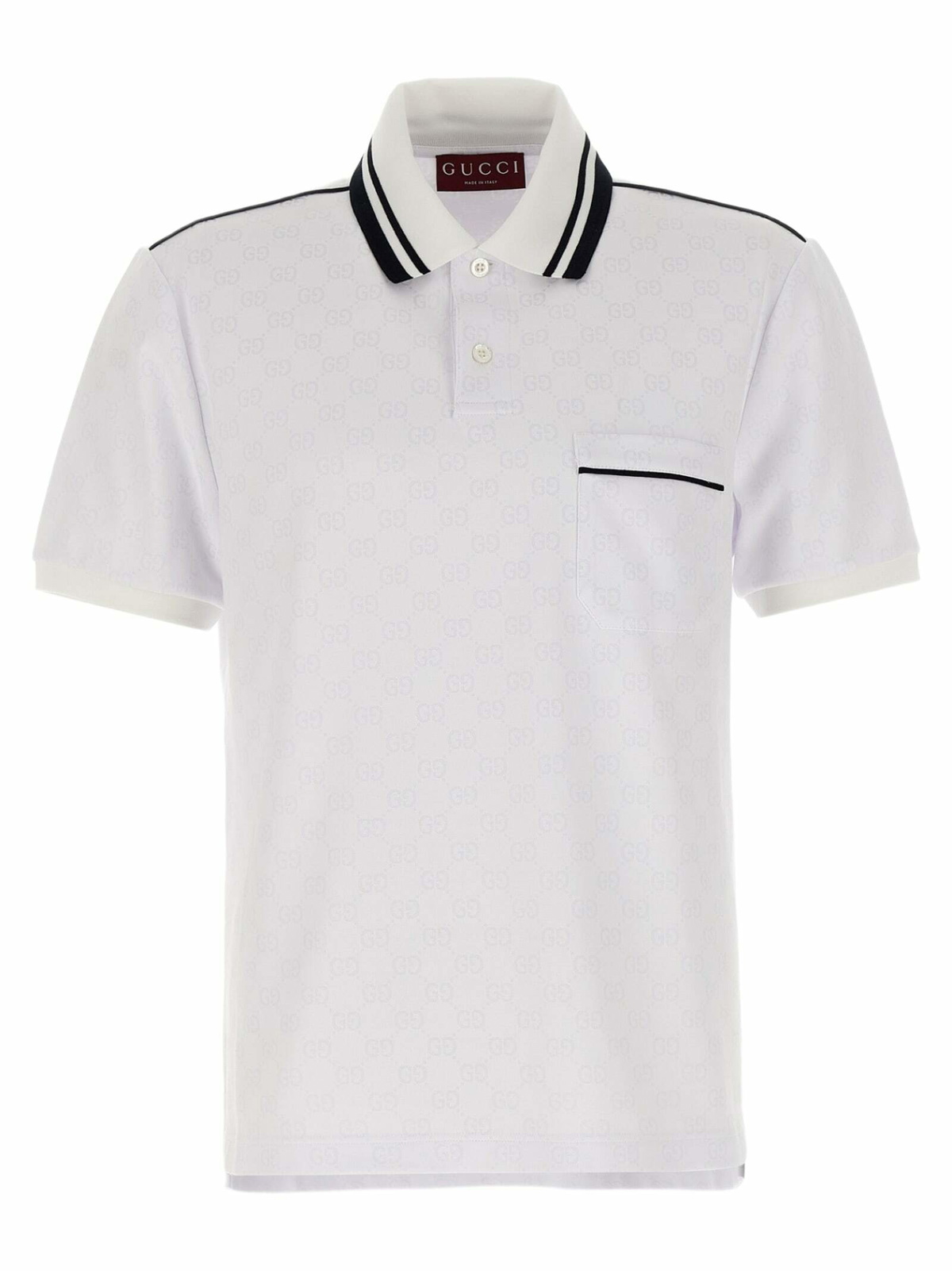 Tシャツ・カットソー GUCCI FW25 Black crochet polo shirt (827353XKEYQ 1000) Gucci Black Crochet Polo Shirt Gucci