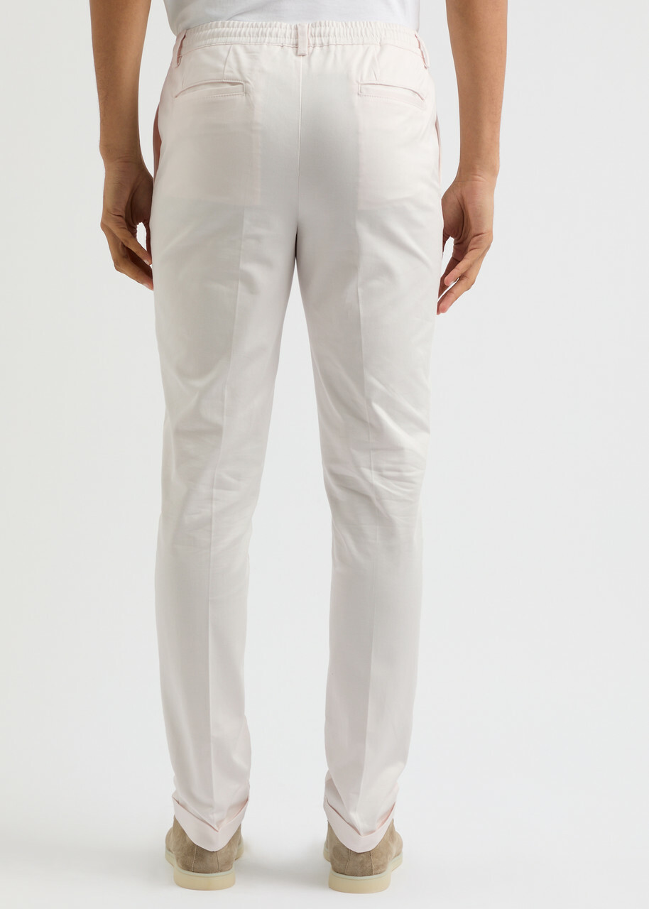 Aurélien Urban Stretch-cotton Trousers Ivory