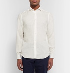 Boglioli - Slim-Fit Slub Linen Shirt - Men - Off-white