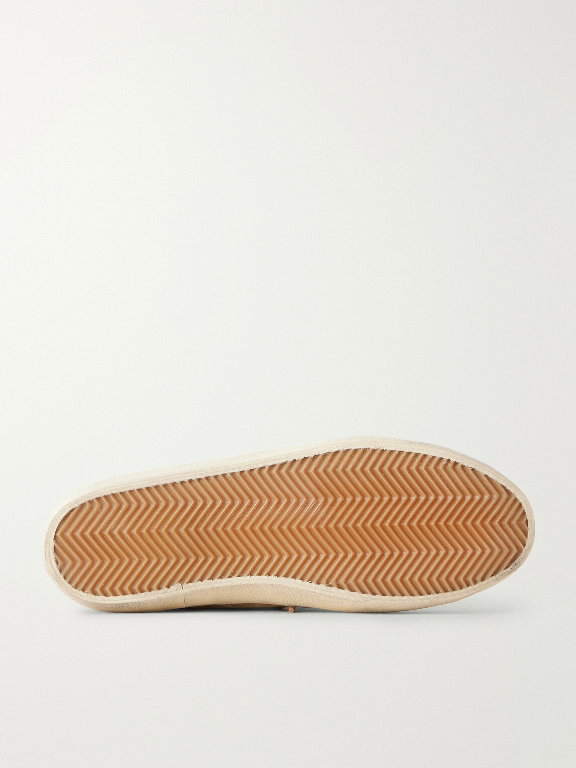 Golden Goose - Super-Star Distressed Leather-Trimmed Suede Sneakers - Brown