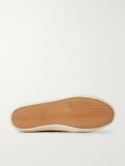 Golden Goose - Super-Star Distressed Leather-Trimmed Suede Sneakers - Brown