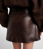 Balenciaga Leather miniskirt