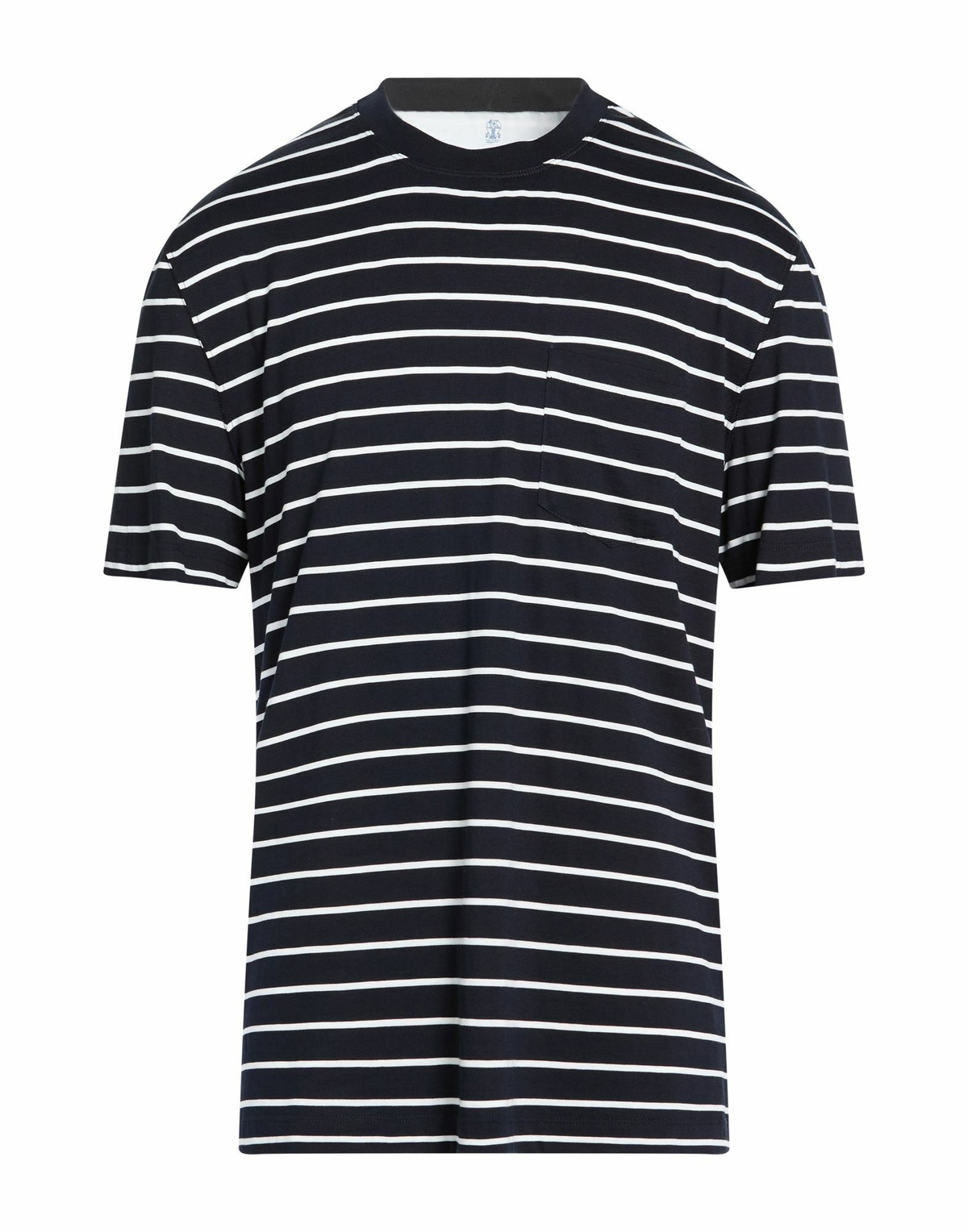 Brunello Cucinelli Mens T-shirt Midnight in Blue