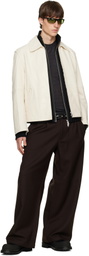 OUR LEGACY Off-White Rework Leather Jacket