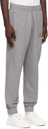 Maison Kitsuné Gray Bold Fox Head Sweatpants