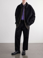 Human Made - Tapered Pleated Cotton-Canvas Trousers - Black